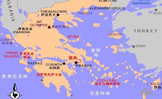 希腊移民地图