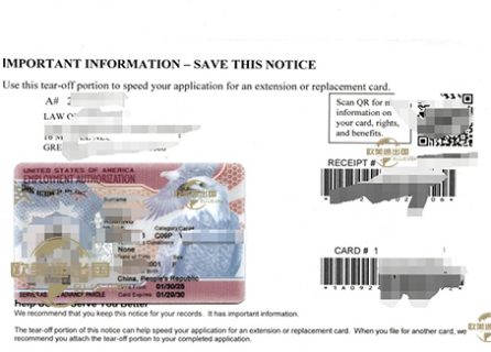 美国留学生通过EB5项目三个月获得Combo卡