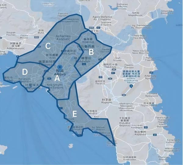 希腊买房移民地图